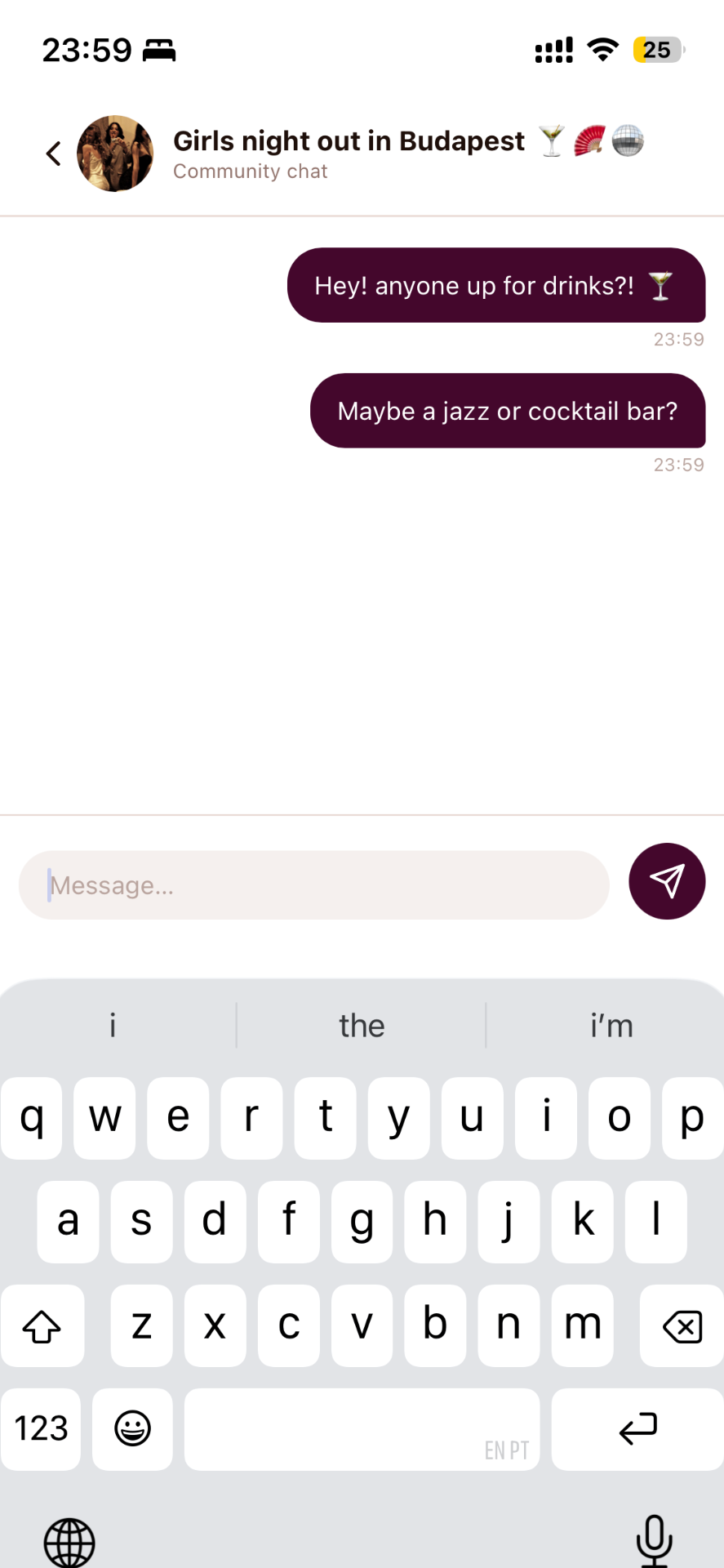 Real-time chat